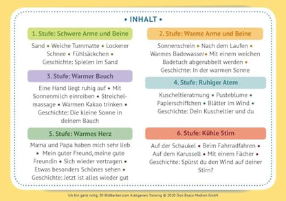 Ich bin ganz ruhig. 30 Bildkarten zum Autogenen Training mit Kindern.: Entspannung und Ausgeglichenheit für Kinder. Für KITA, Kindergruppen & ... und innere Balance. 30 Ideen auf Bildkarten)