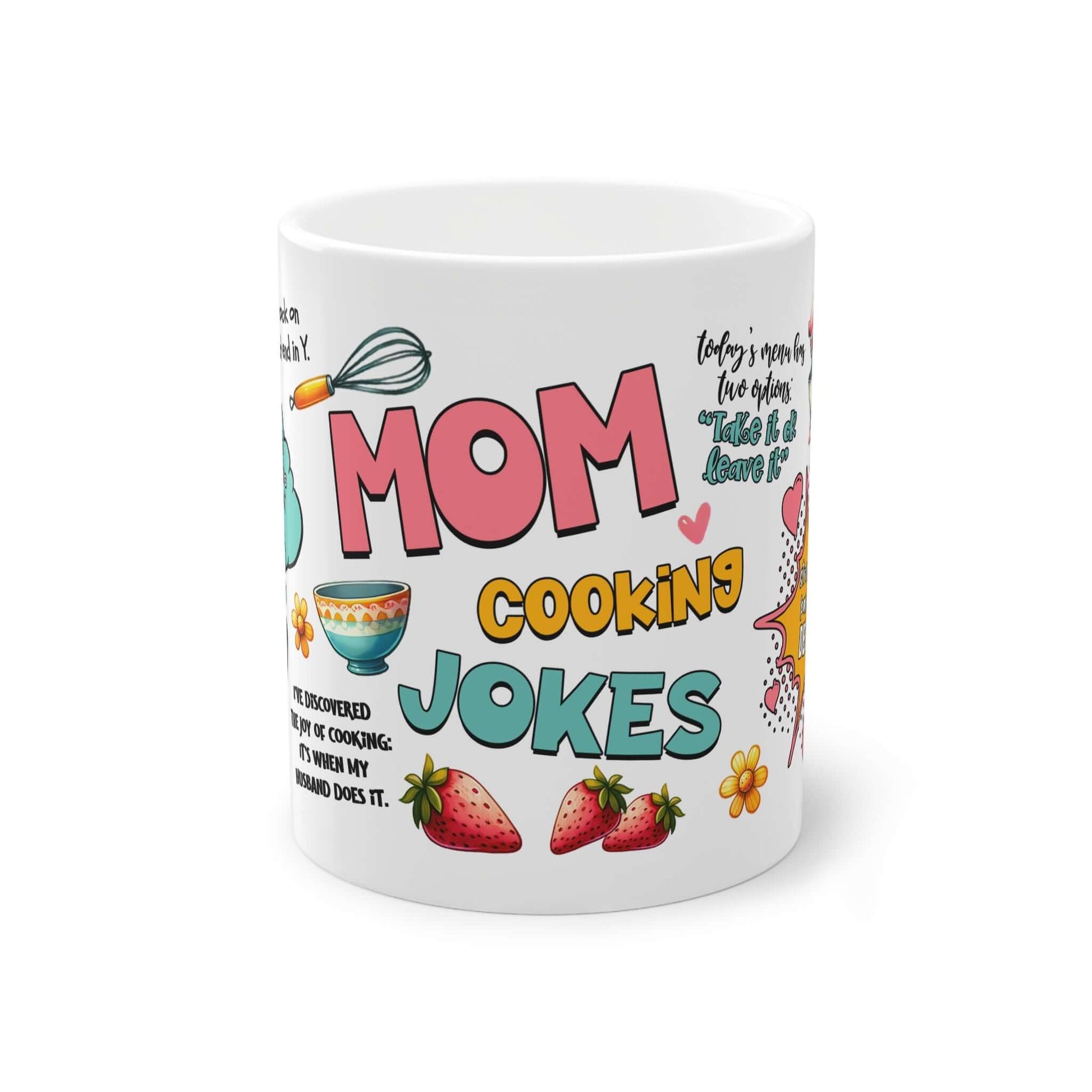 ☕ Mom Cooking Jokes Tasse – Für alle Küchenheldinnen mit Humor! 🍓✨ – Mit Gratis Lesezeichen-Download! 📚✨ - Lilidesigns