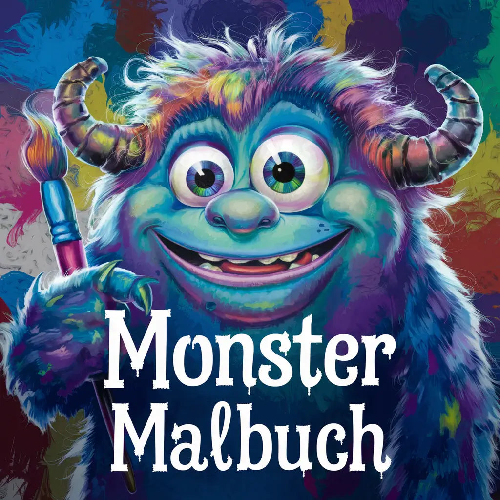 Mein süßes Monster Malbuch. 30 einzigartige Motive. Viel Malfläche & liebevolle Details. PDF-Datei zum Sofort-Download! Wähle dein eigenes Papier - Lilidesigns