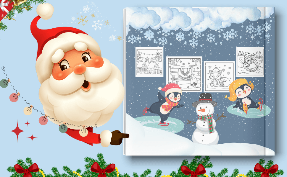 Mein Cooles Mädchen Winter Malbuch. 51 einzigartige Motive. Viel Malfläche & liebevolle Details. PDF-Datei zum Sofort-Download! Wähle dein eigenes Papier - Lilidesigns