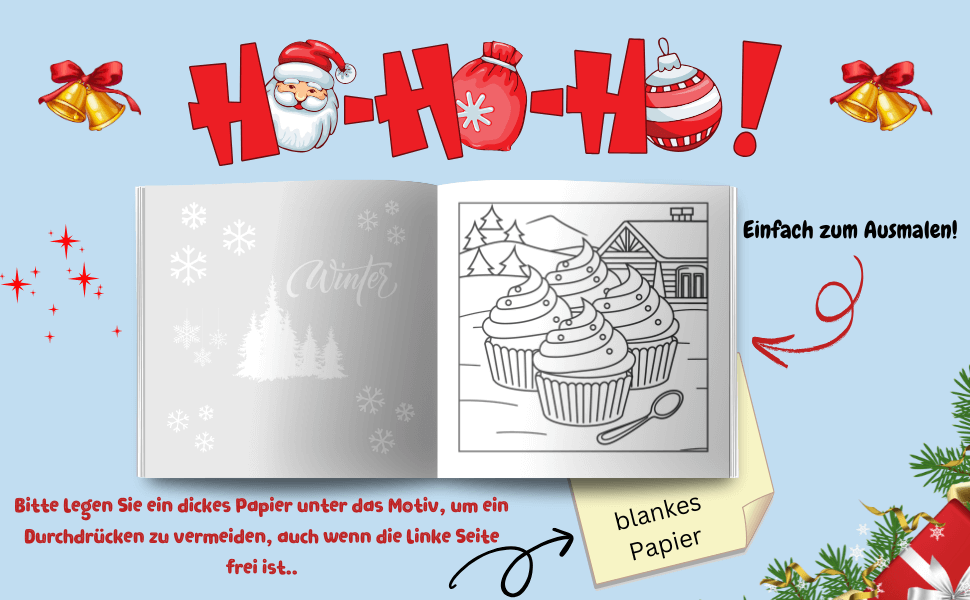 Mein Cooles Mädchen Winter Malbuch. 51 einzigartige Motive. Viel Malfläche & liebevolle Details. PDF-Datei zum Sofort-Download! Wähle dein eigenes Papier - Lilidesigns